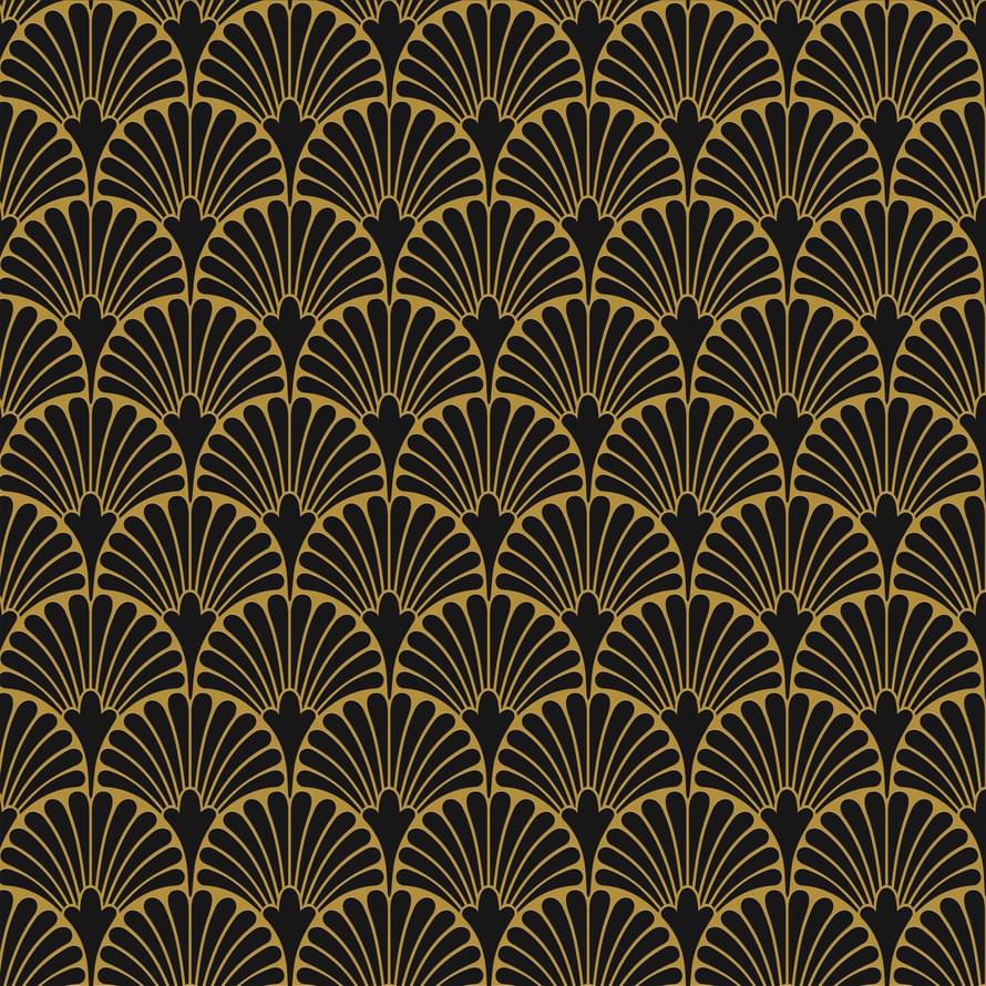 Aparici Art-Deco Black Manhattan Natural 29,75х29,75 Керамогранит