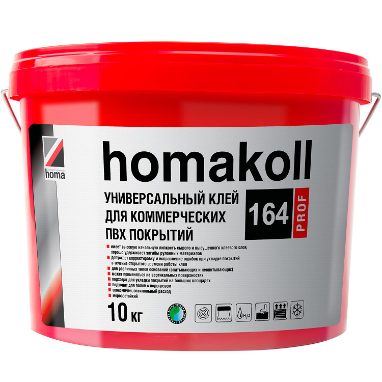 Клей для ПВХ покрытий Homakoll 164 Prof 10кг