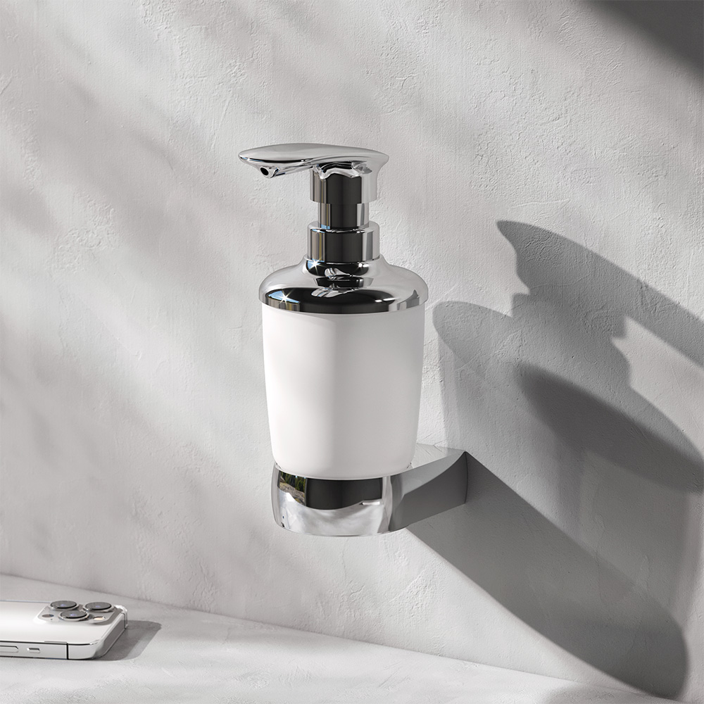 Диспенсер стеклянный AM.PM. Sensation A3036900 с настенным держателем