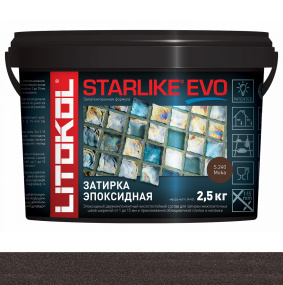 Затирка эпоксидная Litokol Starlike Evo (RG;R2T) 2,5кг, S.240 Moka