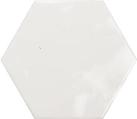Ribesalbes Geometry Hex White Glossy 15x17,5 Плитка настенная