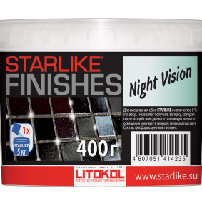 Добавка фотолюминесцентная Litokol Night Vision к затирке Starlike Evo на 5кг, безцветная