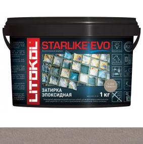 Затирка эпоксидная Litokol Starlike Evo (RG;R2T) 1кг, S.225 Tabacco