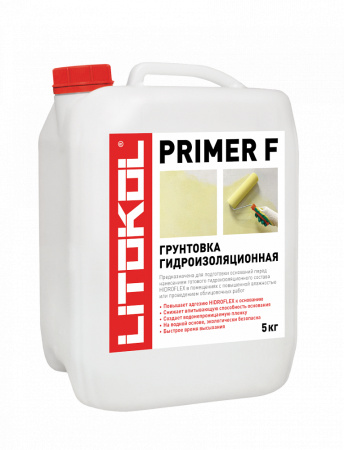 Грунтовка Litokol Primer F-м 5кг, гидроизоляционная