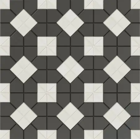 Wow Tesserae Suit B&W Plus 28x28 Керамогранит