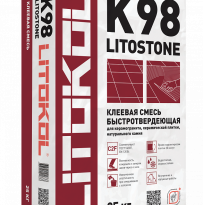 Клеевая смесь Litokol Litostone K98 (С2F) 25кг, быстротвердеющая