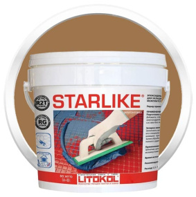 Затирка эпоксидная Litokol Starlike (RG;R2T) 5кг, С.300 Коричневый