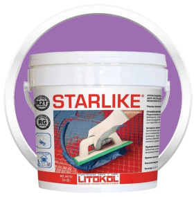 Затирка эпоксидная Litokol Starlike (RG;R2T) 2,5кг, С.370 Цикламеновый