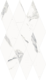 Italon Stellaris Statuario White Mosaico Diamond 28x48 Мозаика