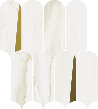 Italon Stellaris Carrara Ivory Mosaico Elegant 32,5x36,1 Мозаика