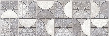 Alma Rezzo 25х74 DWU12RZO07R Декор белый/серый 