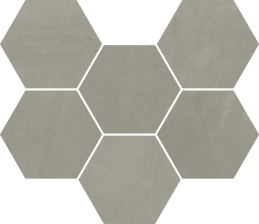 Italon Continuum Iron Mosaico Hexagon 25x29 Мозаика
