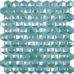 Vidrepur Hexagon Diamond № 370D 31,7x31,7 (чип 35x35 мм) мозаика стеклянная