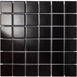Starmosaic Homework Black Matt 30,6x30,6 (чип 48x48 мм) мозаика керамическая