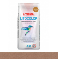 Затирка цементная Litokol Litocolor (CG1) 2кг, L.25 Коричневая
