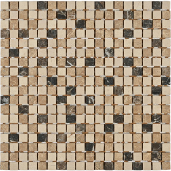 Bonaparte Turin-15 slim (Pol) 30,5x30,5x4 (чип 15x15 мм) Мозаика из натурального камня