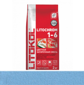 Затирка цементная Litokol Litochrom 1-6 (CG2WA) 2кг, С.190 Васильковая