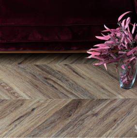 Vinilam LVT Parquet Chevron I107516 Шеврон Лувр