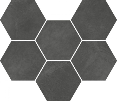 Italon Continuum Petrol Mosaico Hexagon 25x29 Мозаика