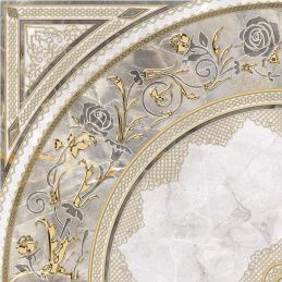 Alma Isida 42х42 DFU03ISI024 Декор серый/золотой