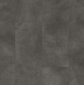 Clix Floor LVT Tiles CXTI40198 Бетон Шлифованный Темно-серый