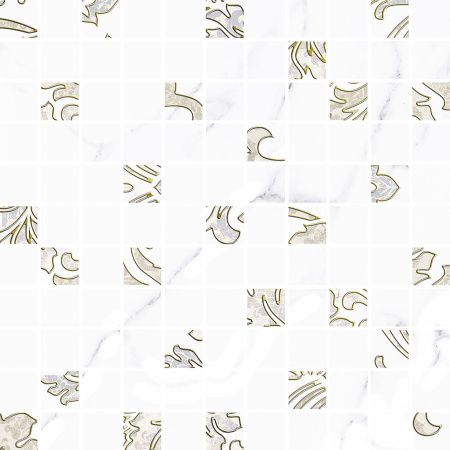 Alma Ilana 30х30 MWU30ILN04R Мозаика белая/серая