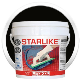 Затирка эпоксидная Litokol Starlike (RG;R2T) 2,5кг, С.240 Черный