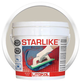 Затирка эпоксидная Litokol Starlike (RG;R2T) 5кг, С.340 Neutro