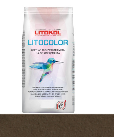 Затирка цементная Litokol Litocolor (CG1) 20кг, L.27 Венге