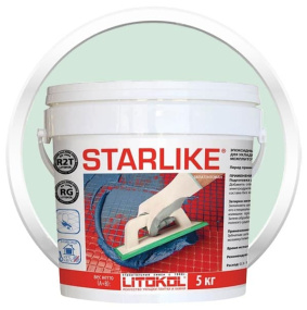 Затирка эпоксидная Litokol Starlike (RG;R2T) 5кг, С.540 Зеленый шалфей