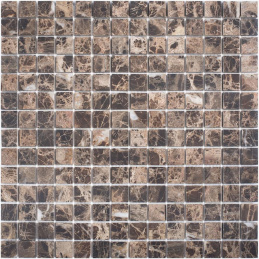 Starmosaic Wild Stone Dark Emperador Matt 30,5x30,5 (чип 20x20 мм) мозаика из нат. камня