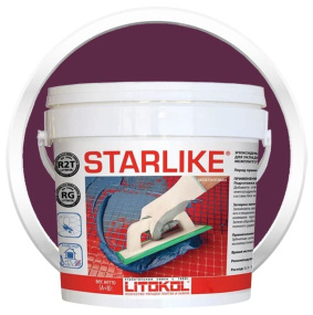 Затирка эпоксидная Litokol Starlike (RG;R2T) 2,5кг, С.360 Баклажановый