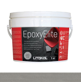 Затирка эпоксидная Litokol Epoxy Elite (RG;R2T) 1кг, E.05 Серый базальт 