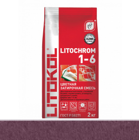 Затирка цементная Litokol Litochrom 1-6 (CG2WA) 2кг, С.680 Меланзана   