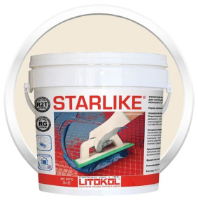 Затирка эпоксидная Litokol Starlike (RG;R2T) 2,5кг, С.290 Светло-бежевый