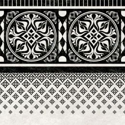 Alma Pronto 60х60 DFU04PRN12R Декор черный/белый