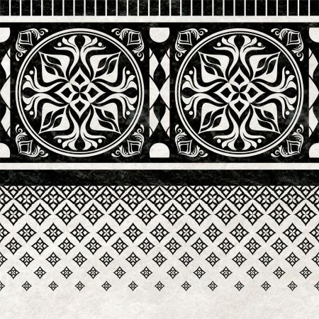 Alma Pronto 60х60 DFU04PRN12R Декор черный/белый