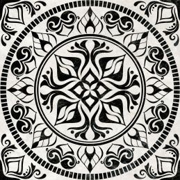 Alma Pronto 60х60 DFU04PRN32R Декор черный/белый