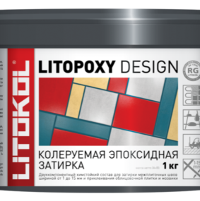 Затирка эпоксидная Litokol Litopoxy Design (RG) 1кг, Безцветная