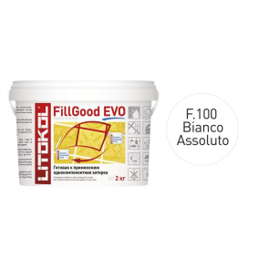 Затирка полиуретановая Litokol FillGood Evo 2кг, F.100 Bianco Assoluto