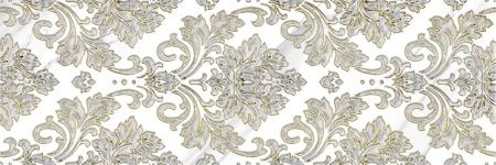 Alma Ilana 25х74 DWU12ILN07R Декор белый/серый