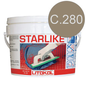 Затирка эпоксидная Litokol Starlike (RG;R2T) 2,5кг, С.280 Серый