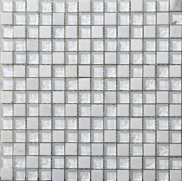 Bonaparte Iceberg 30x30x8 (чип 20x20 мм) Мозаика стеклянная с камнем