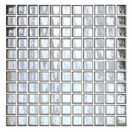 Starmosaic Metal Silver Glossy 30,25x30,25 (чип 25x25 мм) мозаика керамическая