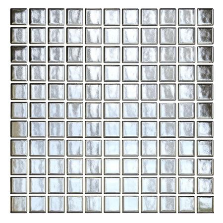 Starmosaic Metal Silver Glossy 30,25x30,25 (чип 25x25 мм) мозаика керамическая