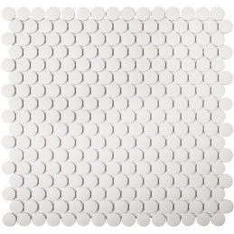 Starmosaic Shapes Penny Round White Matt 31,5x30,9 мозаика керамическая
