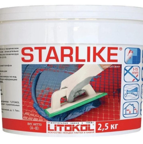 Затирка эпоксидная Litokol Starlike (RG;R2T) 2,5кг, С.320 Серый шелк