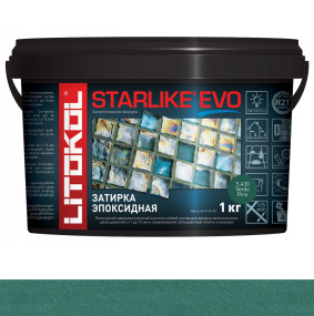 Затирка эпоксидная Litokol Starlike Evo (RG;R2T) 1кг, S.430 Verde Pino