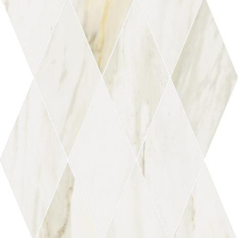 Italon Stellaris Carrara Ivory Mosaico Diamond 28x48 Мозаика