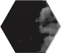 Ribesalbes Geometry Hex Black Glossy 15x17,5 Плитка настенная